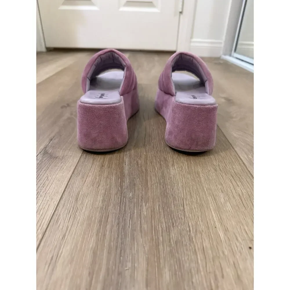 free people almost paradise platform sandals / orchid women size US 7.5 / EU 38
